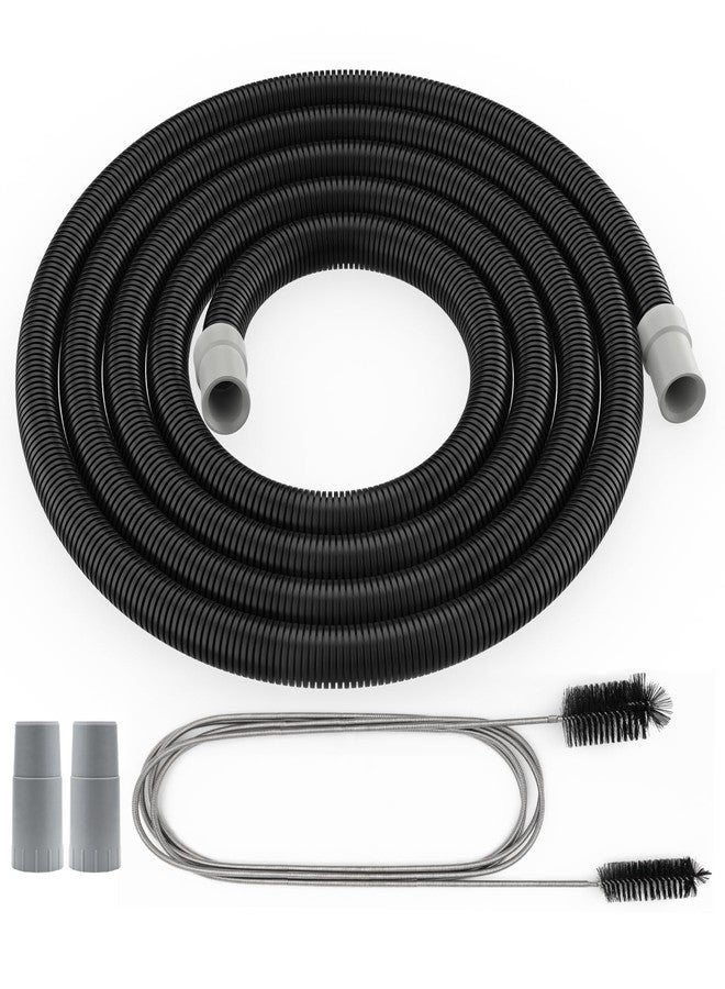 Trdzi A20015 Ribbed Hosing with A304 Rubber Adapter for Fluval - Aquarium Filter Tubing Replacement Part Compatible with Fluval 304/305/306/307/404/405/406/407 with Brush - Image 1